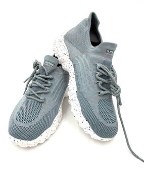 Nurse Babes Women’s Slate Blue Knit Slip-On Orthotic Shoes Size 8